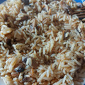 El cooksnap de Vanessa G cuando hizo Arroz con champiñones.