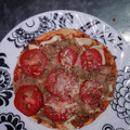 El cooksnap de Paulina Holguín cuando hizo Pizza en sartén con tortillas de trigo.