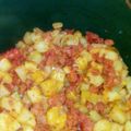 El cooksnap de rosa cuando hizo Papas con chorizo.