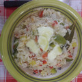 El cooksnap de Yenifer Arce cuando hizo Guiso de arroz y zapallito con queso.