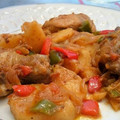 El cooksnap de Esther cuando hizo Pollo al chilindrón.