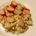 El cooksnap de Irene-Guirao cuando hizo Ensaladilla de surimi con piña para tupper.