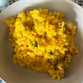 El cooksnap de Estefania Gomez cuando hizo Arroz amarillo con pollo.