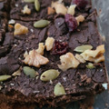 El cooksnap de Carla Garcia cuando hizo Brownie fácil de porotos negros.
