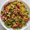 Dhara Jani's cooksnap of when they made ફણગાવેલા મગ ની ચાટ (Fangavela Moong Chaat Recipe In Gujarati).