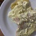 El cooksnap de Sabri Tanita Alonso cuando hizo Abadejo al horno con salsa roquefort.