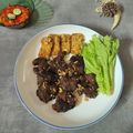 Cooksnap dari Gita Rahayu untuk resep Empal Gepuk Tempe Penyet Sambal Tomat Dan Sayur Kukus