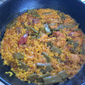 El cooksnap de Irene-Guirao cuando hizo Arroz meloso con pollo.
