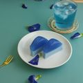 Cooksnap Anur Musa semasa beliau membuat Agar-agar Santan Bunga Biru Telang.