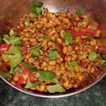 Situ single का कुकस्नैप जब उन्होंने स्प्राउट चाट (sprout chaat recipe in Hindi) बनाया था।