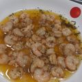 El cooksnap de Sabina Romero cuando hizo Gambas al ajillo.