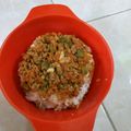 Cooksnap dari Yosi Wulandari untuk resep Nasi tim lapis daging Mpasi 1y #MPASI4Bintang