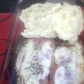 El cooksnap de juliocorti70 cuando hizo Milanesas napolitana con puré de papa.