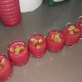 El cooksnap de Cristina cuando hizo Gazpacho de Remolacha.