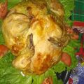El cooksnap de sandy carrazana cuando hizo Pollo relleno.