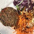 El cooksnap de Lu cuando hizo Hamburguesas veganas de porotos negros 🌱❤️.