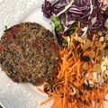 El cooksnap de Lu cuando hizo Hamburguesas veganas de porotos negros 🌱❤️.