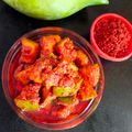 सोनल जयेश सुथार 's cooksnap of when they made ઇન્સ્ટન્ટ કાચી કેરી નું અથાણું (Instant Raw Mango Pickle Recipe In Gujarati).