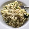 Ole's cooksnap of when they made Leek and broccoli spelt risotto - vegan.