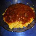 El cooksnap de Gonza Tito cuando hizo Polenta con salsa.