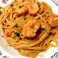 Cooksnap de Patrícia de Cássia quando cozinhou Pasta com camarão e coco.