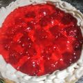 El cooksnap de Claudia Ortiz cuando hizo Tarta de frutilla, crema y gelatina.