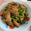 รูป Cooksnap ของ Bam Wife Jackson Got7 เมื่อเขาทำ ผัดพริกแกงถั่วฝักยาวหมูชิ้น (Stir fried pork and green yardlong bean with red curry paste)