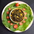 सोनल जयेश सुथार 's cooksnap of when they made આલુ પાલક (Aloo Palak Sabji Recipe in Gujarati).