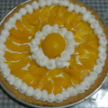 El cooksnap de Kary Godoy cuando hizo Tarta de durazno con crema pastelera .