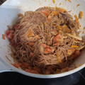 El cooksnap de juantxo cuando hizo Fideos chinos veganos.