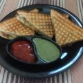Dr. Pushpa Dixit का कुकस्नैप जब उन्होंने चीज़ क्लब सैंडविच (cheese club sandwich recipe in Hindi) बनाया था।