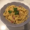 Ant Sullivan's cooksnap of when they made Quick Carbonara.