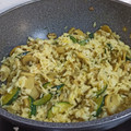 El cooksnap de Noelia cuando hizo Arroz con setas y calabacín en salsa de soja.