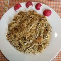 El cooksnap de Antonia García Fernández cuando hizo Revuelto de quinoa, gulas y gambas 🦐.