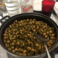 El cooksnap de Nacho Albarrán cuando hizo Garbanzos con espinacas.