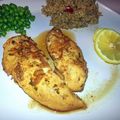 craftycookingmama's cooksnap of when they made lemon garlic chicken breasts.