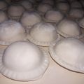 El cooksnap de Norali cuando hizo Sorrentinos de jamón y queso.
