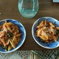 El cooksnap de Carmen Suarez cuando hizo Pasta con espinacas y tomate.