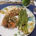 Roxana 's cooksnap of when they made Salmon with Basil Sauce.