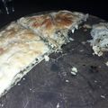 El cooksnap de Evelyn cuando hizo Tarta de acelga con pollo.