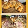 El cooksnap de Cami Maino cuando hizo Rosca con jamón y queso.