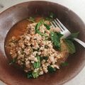 รูป Cooksnap ของ fang fang kitchen เมื่อเขาทำ ลาบหมู 🌶🍃🐷🌿😋