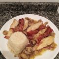 El cooksnap de ChemaCook cuando hizo Solomillos de pollo con salsa champiñones al cava.