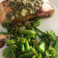 Mima Simbolon's cooksnap of when they made Salmon with Basil Sauce.
