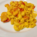El cooksnap de Juan cuando hizo Pasta con gambas al curry.
