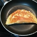 El cooksnap de Yoli Caballero cuando hizo Creps salados de jamón serrano y queso.