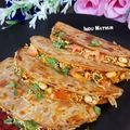 Indu Mathur का कुकस्नैप जब उन्होंने लेफ्ट ओवर रोटी से बना टेकोज (roti tacos recipe in hindi) बनाया था।