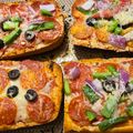 Jay Lee's cooksnap of when they made French bread pizza.