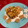 El cooksnap de Ana Muñoz cuando hizo Tartar de aguacate, salmón, manzana y granada.