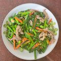 ankuhsieh 的 肉絲炒韭菜花 cooksnap